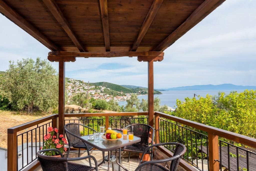 Seaside House With View Over Pagasitikos Áfissos Buitenkant foto